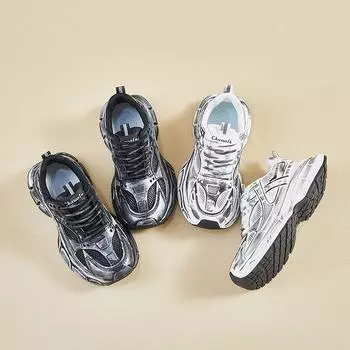 Повседневные женские кроссовки из дышащей сетки. Кроссовки для бега на массивной платформе. Женские легкие нескользящие прогулочные туфли. Удобные теннисные туфли на шнуровке. 35 белый