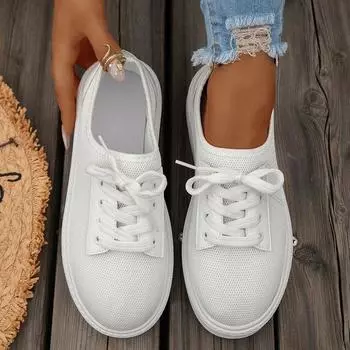 Повседневные женские кроссовки женские Vulcanize Shoes 2024 Новые летние сетчатые дышащие спортивные туфли на платформе Zapatos De Mujer 43 36 чёрный