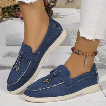 Повседневные женские туфли на мягкой подошве — удобные и универсальные мокасины 36