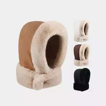 Повседневные зимние теплые русские шапки утолщенные замшевые плюшевые ветрозащитные утепленные шапки Lei Feng пушистая шапка-балаклава для девочек