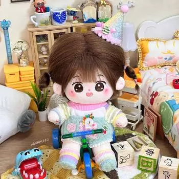 Повседневный костюм 20 см хлопок кукольная одежда наряд 20 см кукольная одежда 20 см кукольное платье 20 см хлопок для девочек style H