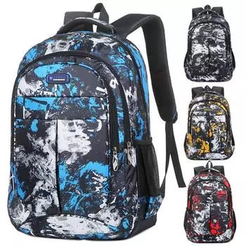 Повседневный мужской и женский рюкзак Сумка для средней школы Сумка для школьников средней школы Рюкзак для компьютера 30x46x14cm синий