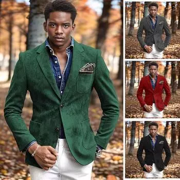 Повседневный мужской костюм, модная куртка большого размера M