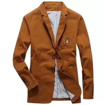 Повседневный мужской костюм, весенний хлопковый тонкий пиджак, маленький пиджак для мужчин M