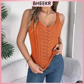 Повседневный однотонный праздничный свитер с v-образным вырезом и полым верхом для женщин S белый