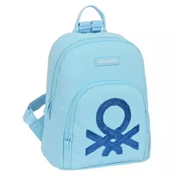 Повседневный рюкзак Benetton Sequins Светло Синий 13 L