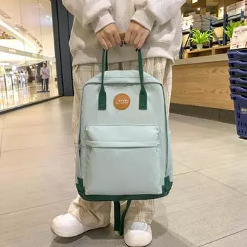 Повседневный рюкзак Большой емкости Портативный рюкзак Студенческий школьный рюкзак хаки