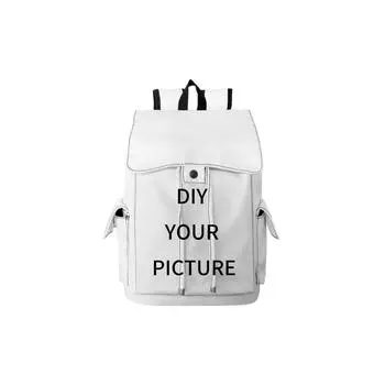 Повседневный рюкзак для колледжа, студенческая сумка на плечо, дорожный рюкзак для ноутбука, подарок белый