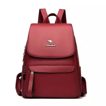 Повседневный рюкзак для женщин, новый универсальный, большой емкости, мягкая кожаная школьная сумка для студентов, рюкзак для путешествий на открытом воздухе, женская сумка