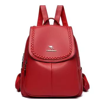 Повседневный рюкзак для женщин, новый универсальный, большой емкости, мягкая кожа, модная школьная сумка, рюкзак для путешествий на открытом воздухе, женская сумка