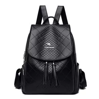 Повседневный рюкзак для женщин, новый универсальный, большой емкости, мягкая кожаная школьная сумка для студентов, рюкзак для путешествий на открытом воздухе, женская сумка