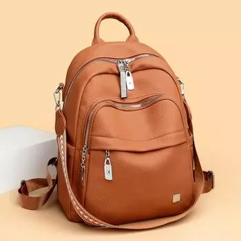 Повседневный рюкзак, модный, универсальный, многофункциональный, студенческий, легкий, мягкий материал, женская, новая, сумка через плечо, большая вместимость, корейская версия сумки