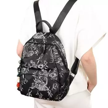 Повседневный рюкзак в китайском стиле для женщин, универсальный мужской дорожный легкий школьный рюкзак, многофункциональный рюкзак из ткани Оксфорд, сумка через плечо для мамы