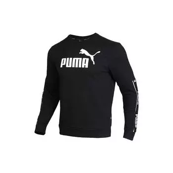 Повседневный спортивный пуловер Puma на флисовой подкладке, мужские топы, черный 580429-01 M