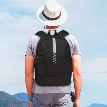 Повседневный стандартный рюкзак из водонепроницаемого полиэстера Flash Medium, 26 л — черный 16 x 32 x 46 cm