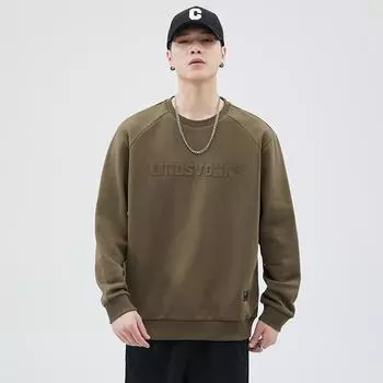 Повседневный свитер мужской осенне-зимний модный бренд мужской большой размер осенний мужской стальной круглый вырез топ мужская одежда M темно серый