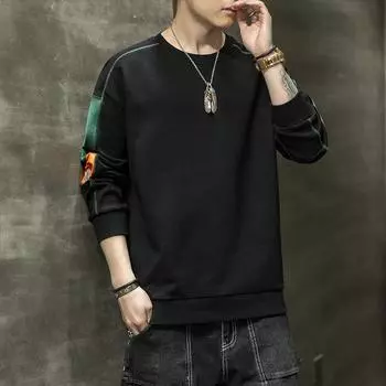 Повседневный свитер с круглым вырезом, модный мужской свитер большого размера с круглым вырезом M белый