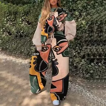 Повседневный свободный женский худи с принтом, тонкий, тренд уличной моды в женской одежде, весна и осень S