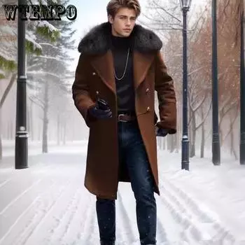 Повседневный твидовый пиджак, однотонный, приталенный, двубортный, мужское пальто S чёрный