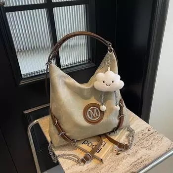 Повседневный вместительный женский рюкзак 2024 года, новая универсальная сумка для поездок на работу, многоцелевая сумка-мессенджер через плечо