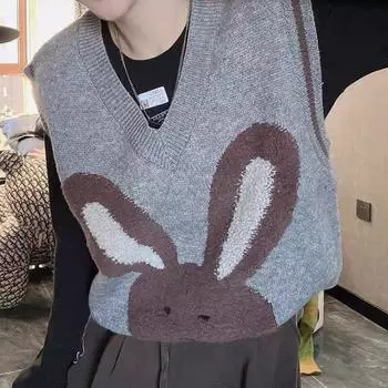 Повседневный вязаный жилет без рукавов с v-образным вырезом, женский весенне-осенний дизайн, короткий свитер без рукавов, пуловер, жилет, топ