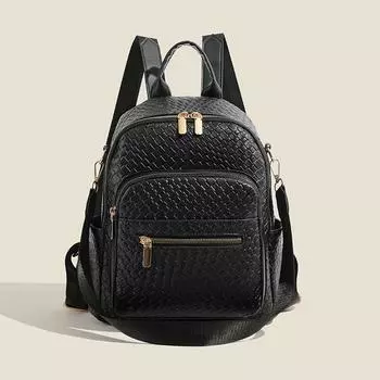 Повседневный женский рюкзак, небольшой рюкзак для путешествий, школьный рюкзак чёрный