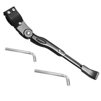 Powseed Bicycle Universal Side Stand Adjustable to 39cm Aluminum Alloy Kickstand Cross Bike Road Bike Mountain Bike MTB Mamachari Stand Compatible
