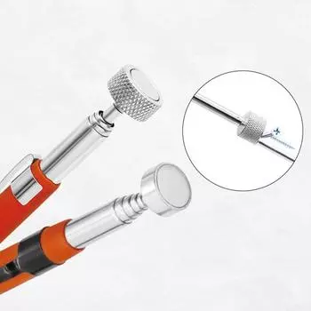 Повышает эффективность Магнитная телескопическая из нержавеющей стали 2LB Black