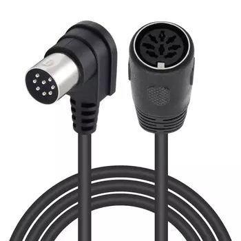 Poyiccot MIDI DIN 8-контактный разъем «папа» на DIN 8-контактный разъем «мама» для динамика, аудиоразъем DIN 8-контактный разъем S-терминал, системный кабель Din, кабель, B&O