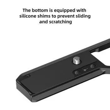 Poyinco Camera L Plate, быстросъемная L-образная пластина из алюминиевого сплава, расширительный кронштейн для камеры Vlog чёрный