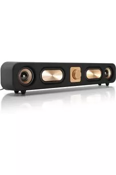 Поздний черный KTSOUL PC Speaker стереозвук USB динамик 10 Вт динамик USB питание AUX подключение ноутбук смартфон игровая консоль проводной динамик модель 2024