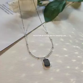 Поздний Спящий Платикодон Крупноцветковый Серебряный Квадратный Подвесок Металлические Буквы Square Letter