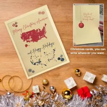 Поздравительная открытка к выборам в США 2024 года Набор открыток «Счастливого Рождества, Америка» Поздравительные открытки к президентским выборам для семьи, друзей, коллег 10 pcs