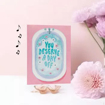 Поздравительная открытка ко Дню матери, музыкальный подарок. Пение открытки матери.