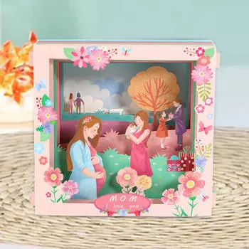 Поздравительная открытка ко Дню матери, подарок с благодарностью, забавные декоративные подарки для мамы, 3D три