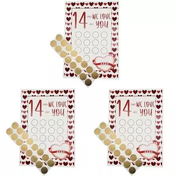 Поздравительная открытка на День святого Валентина Креативные открытки-скребки для пар (Мы любим)