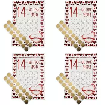 Поздравительная открытка на День святого Валентина Креативные открытки-скребки для пар (Мы любим)