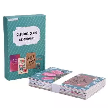 Поздравительные открытки 15*20 см с конвертами, 15 пустых внутри поощрительных открыток с уникальным дизайном, карточки для заметок с запечатывающими наклейками разноцветный