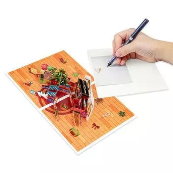 Поздравительные открытки «Рождественский домик» Красочные 3D Pop Up рождественские открытки Набор праздничных открыток ручной работы на Новый год