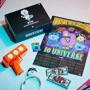 Поздравительный пакет к 5-летию сезона Line Friends BT21 RJ