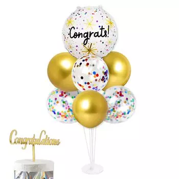 Поздравления Юбилей Празднование Подставка для воздушных шаров Набор воздушных шаров Украшение Настольный держатель для воздушных шаров Напольная церемония Входная церемония Выпускной