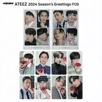 Поздравления сезона ATEEZ 2024 POB 4cut ФотоФотокарточка Ktown4u Yes24 KPOP Yeosang - Yes24