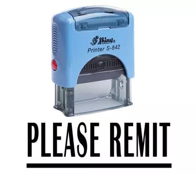 ПОЖАЛУЙСТА, ОТПРАВЬТЕ Самокопирующийся резиновый штамп на заказ Блестящий офисный стационарный штамп Impression Area 14 mm x 38 mm чёрный