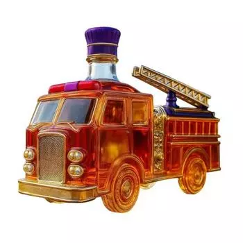 Пожарная машина Декантер для виски 354 мл Высокоборосиликатное стекло Диспенсер для ликера для бурбона D