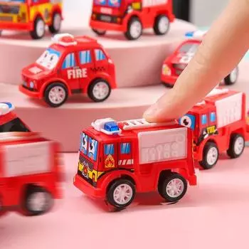 Пожарная машина инерционная машинка игрушечная полицейская машинка инерционная машинка игрушечная машинка забавная машинка нажми и поезжай игрушечная машинка для девочек 1PC Random