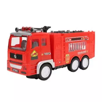 Пожарная машина со светом и звуком 4D огни Большая стимулирующая воображение Универсальная электрическая пожарная машина