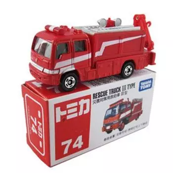 Пожарная машина Tomica Rescue Truck III Type Tommy #74 красный