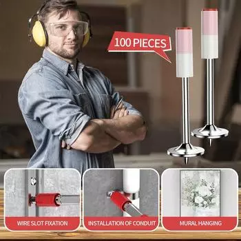 Пожаротушение 42 Круглый гвоздь Потолок, Рекламный щит и т.д.. С фиксированным диаметром 8,5 мм и высотой 62 мм красный