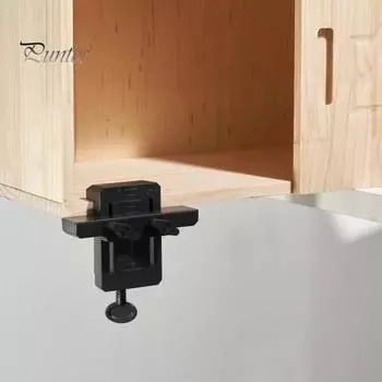 Позиционер для установки дверцы шкафа, устойчивый к коррозии, легкий, регулируемый, простой монтаж, универсальный инструмент для обработки дерева чёрный