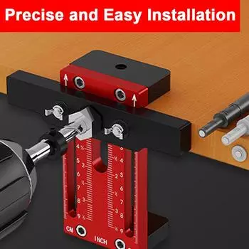 Позиционер и отбойник для установки дверцы шкафа Универсальный монтажный кондуктор для дверцы шкафа Инструмент для деревообработки Простое выравнивание